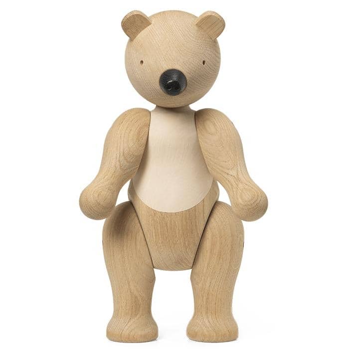 Kay Bojesen Bear, Oak/Maple, Large - H: 15.7"