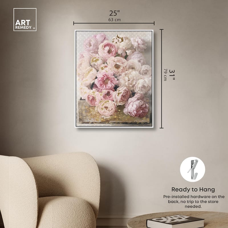 Beautiful Glam Floral Case Canvas by Art Remedy