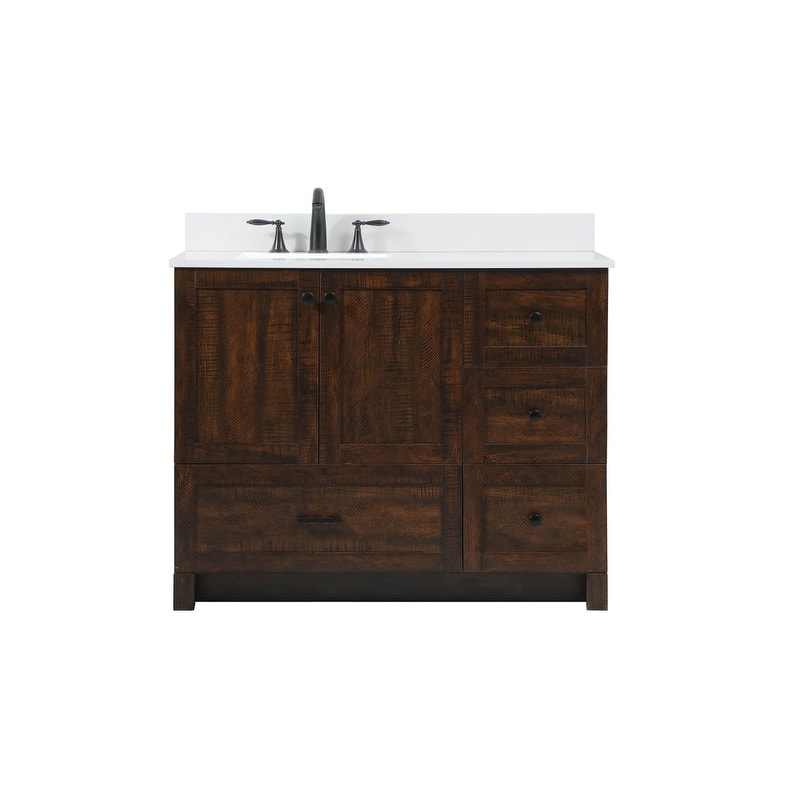 Elegant Lighting VF2842-BS Soma 42" Free Standing Single Basin Vanity - Expresso - Espresso Finish