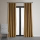 preview thumbnail 1 of 88, Exclusive Fabrics Signature Velvet Blackout Curtain (1 Panel) 50 x 108 - Amber Gold