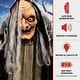 preview thumbnail 3 of 17, Haunted Hill Farm 5.3-Ft. Life-Size Talking Animatronic Witch with Red Eyes