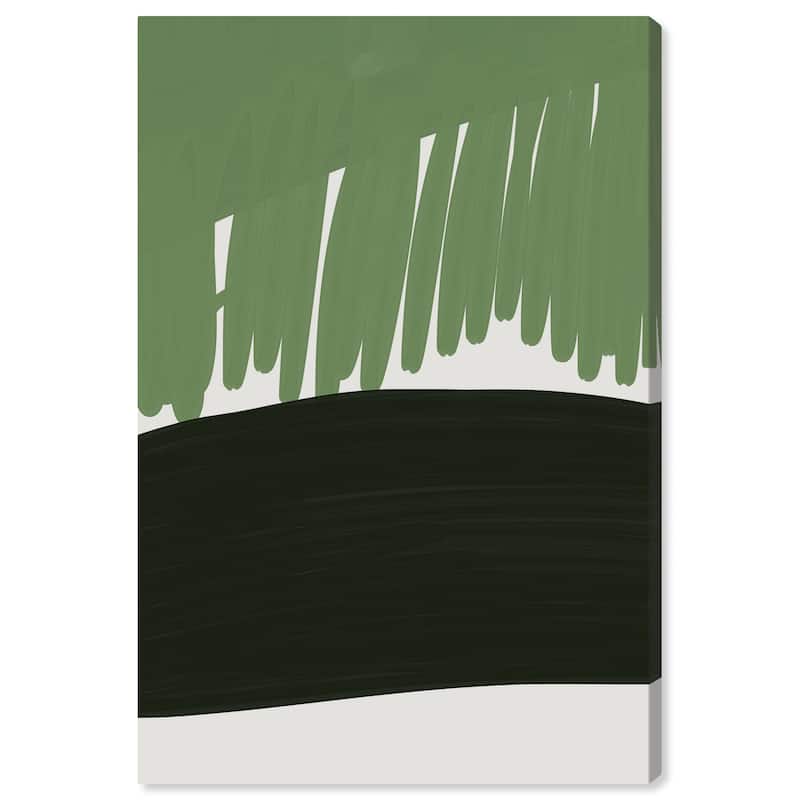 Wynwood Studio Canvas Abstract Palm Closeup View Green and Modern & Contemporary Wall Art Canvas Print