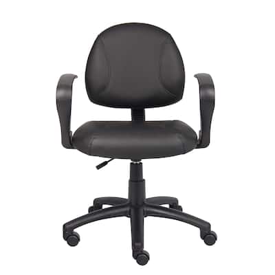 Boss Black Posture Chair with Loop Arms