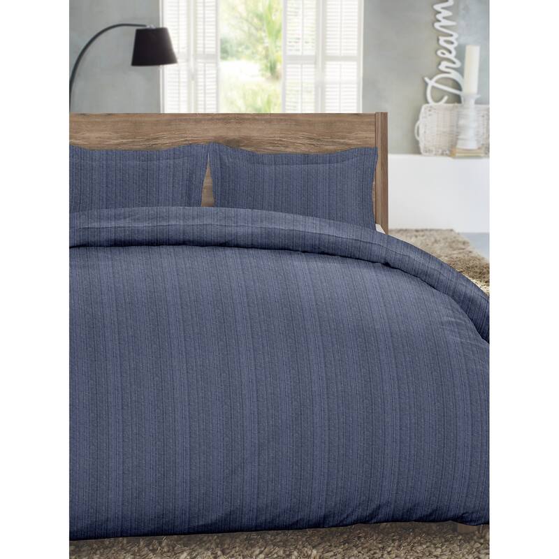 Dormisette Luxury German Flannel 3-piece Cotton Duvet Cover Set