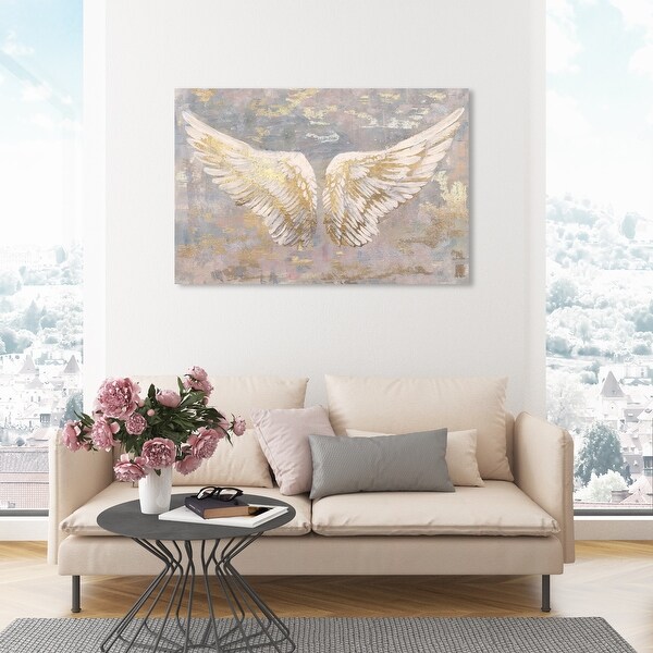 Oliver Gal 'Wings of Gold' Fashion and Glam Wall Art