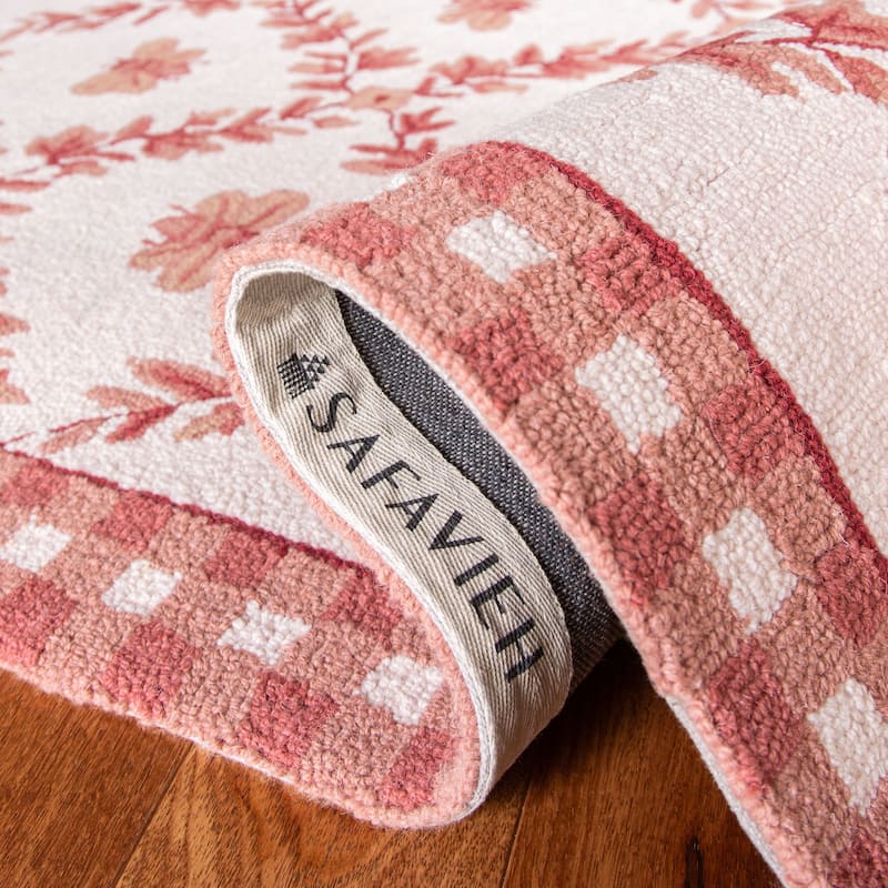 SAFAVIEH Handmade Chelsea Aubree French Country Trellis Wool Rug