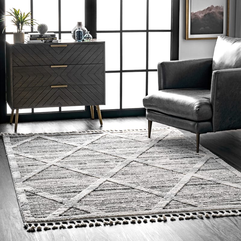 Nuloom Suri Soft Diamond Trellis Textured Area Rug