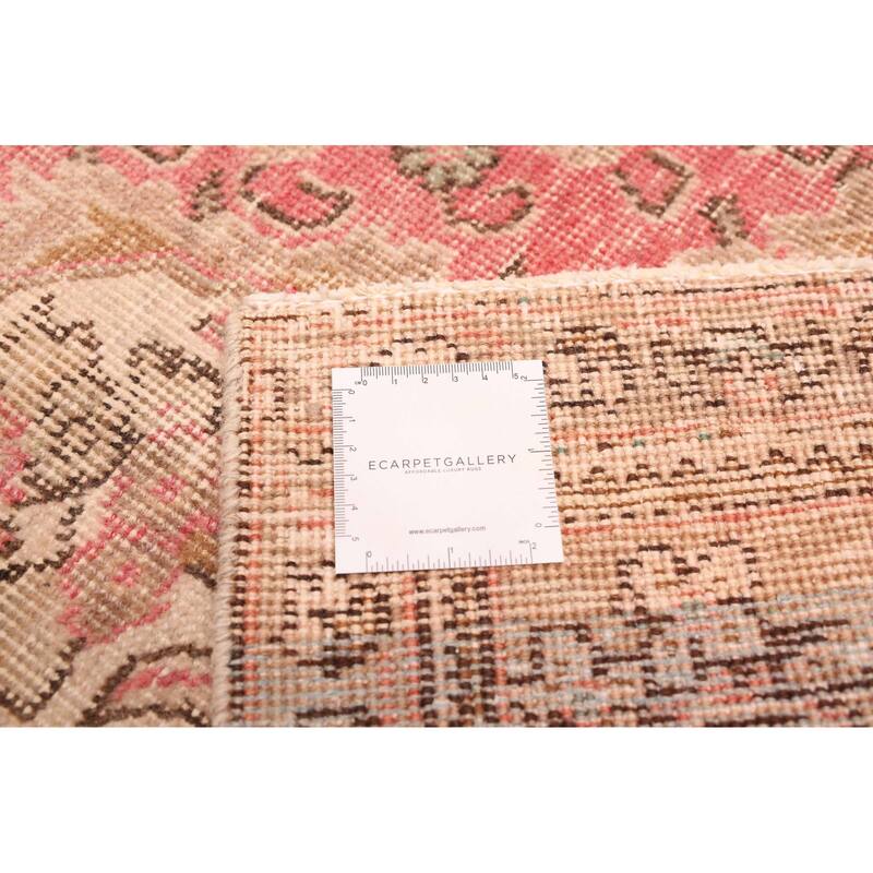 ECARPETGALLERY Hand-knotted Antalya Vintage Light Red Wool Rug - 6'4 x 9'0