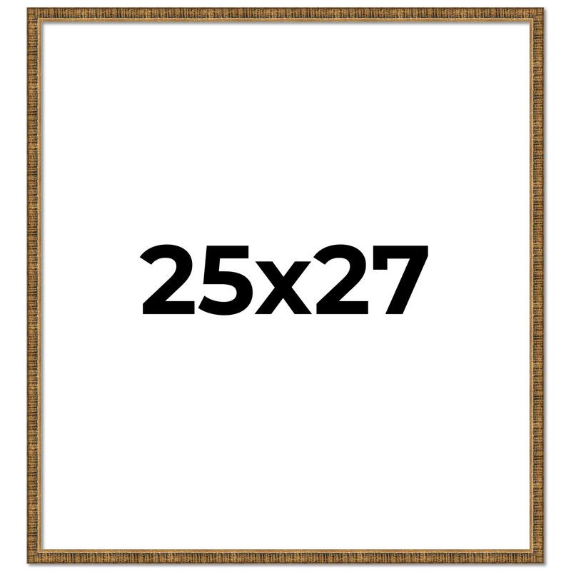 25x27 Frame Gold Picture Frame - Complete Modern Photo Frame Includes