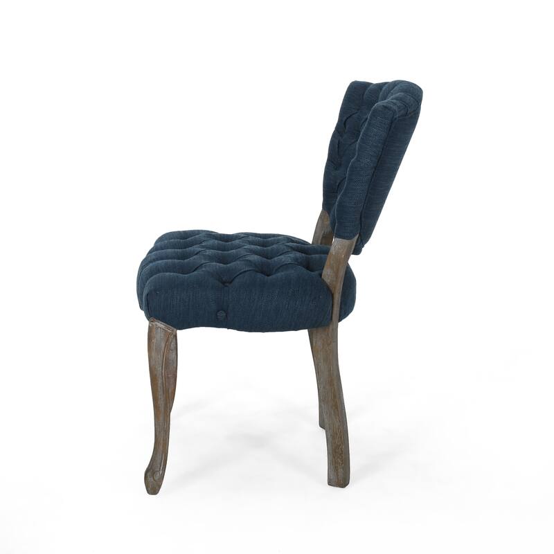 Crosswind Diamond Stitch Fabric Dining Chair by Christopher Knight Home