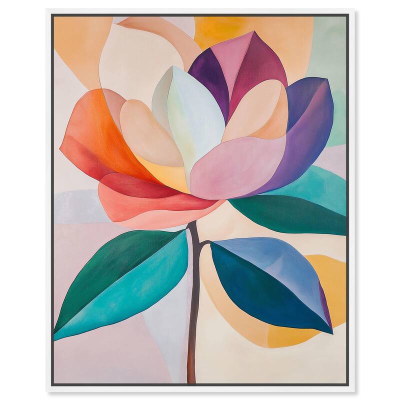 Magnolia in Color I Canvas by Art Remedy - 36" x 45" - White