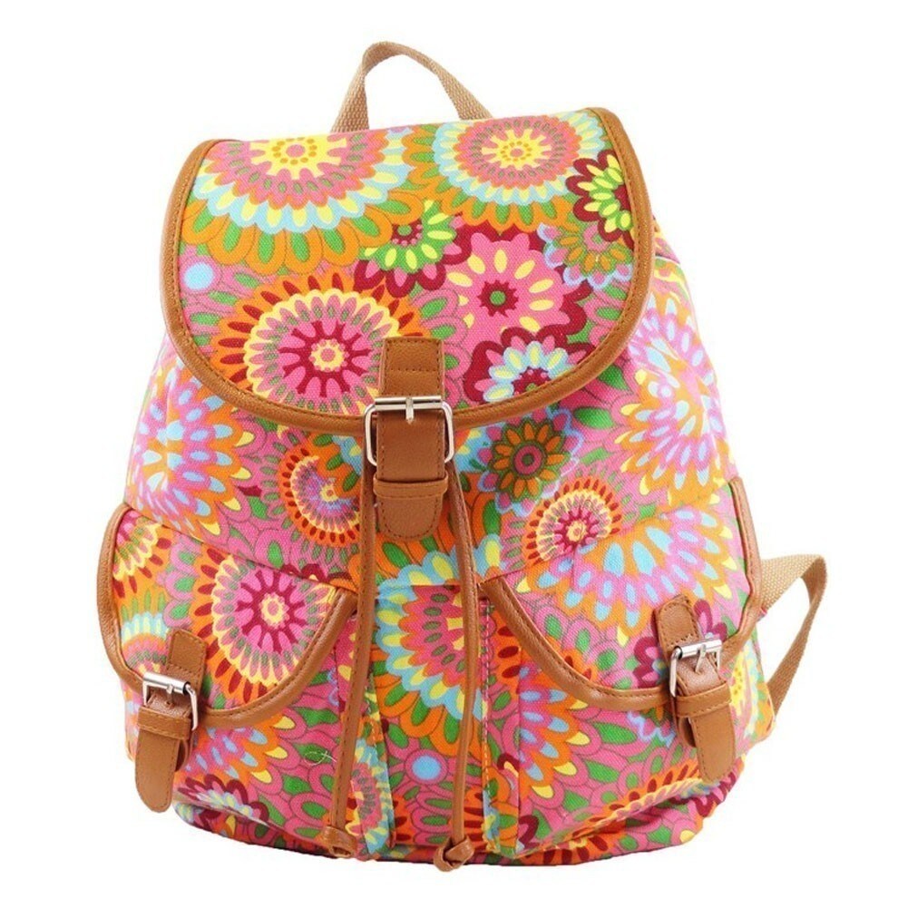 Shop Hearty Trendy Girls Womens Pink Orange Abstract Flower