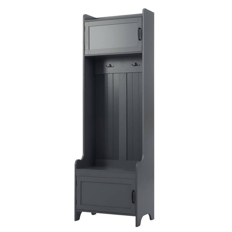 Entryway Bench Hall Tree with Ample Storage Drawer - N/A