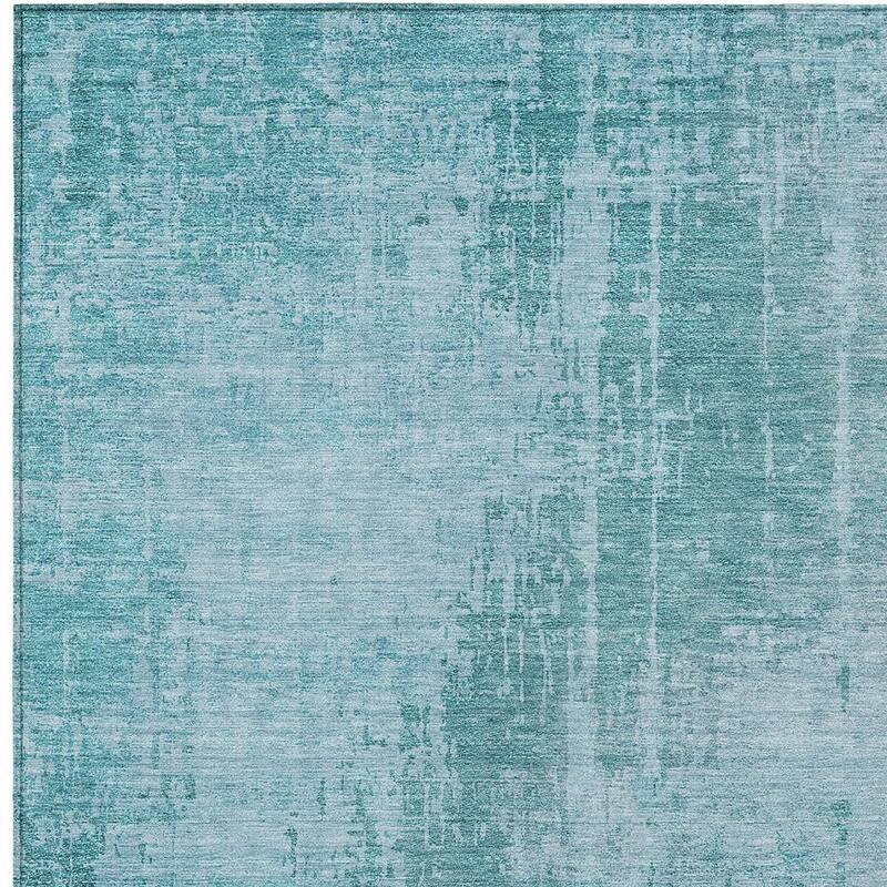 HomeRoots Abstract Transitional Rectangle Outdoor Rug