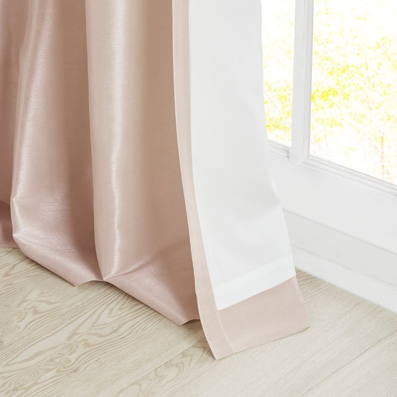 Twist Tab Lined Window Curtain Panel 50x108"