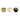 Set of Three 4"H 6" Diameter Gold, Ivory, and Black Colored Ceramic Pig Soy Candle 9oz Vanilla-scented for Indoor - 6" x 5" x 4"