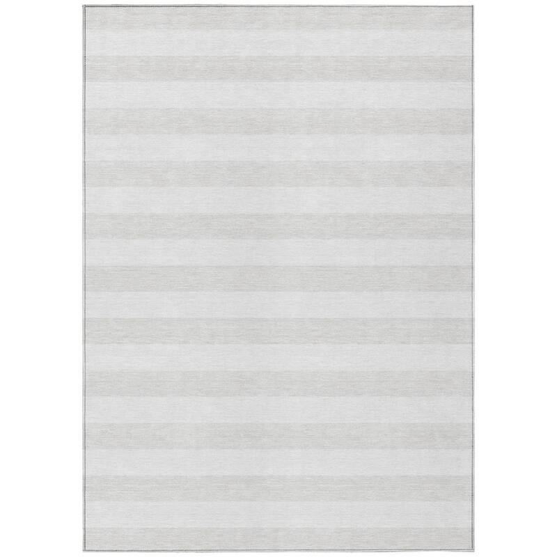 Alluva Stripe Weather Resistant Blended Style Outdoor Rug