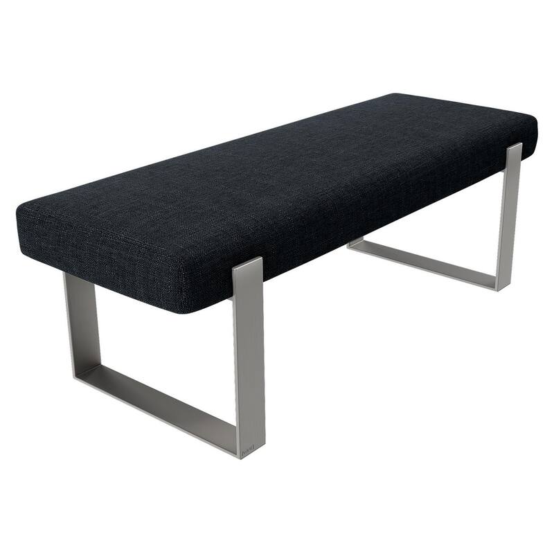 Vant Upholstered Bed Bench - Weave Blue Denim