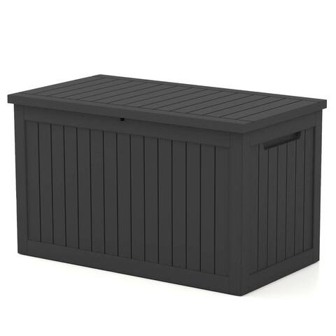Patiowell 230 Gallon Large Deck Box, Outdoor Storage Box with Padlock for Patio Furniture