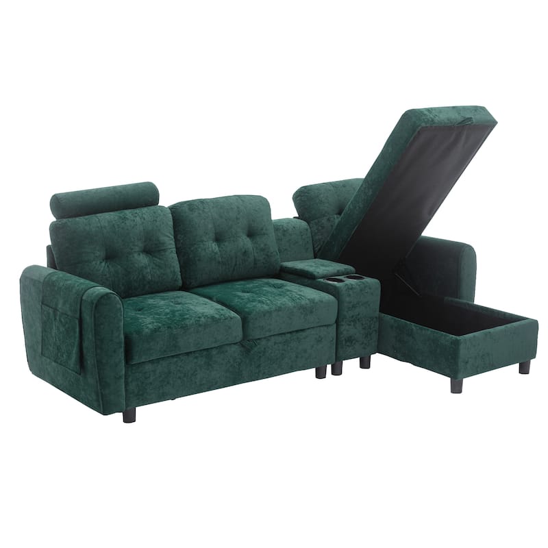 European Style Sectional Sofa with Storage Bed Bath & Beyond 37704072