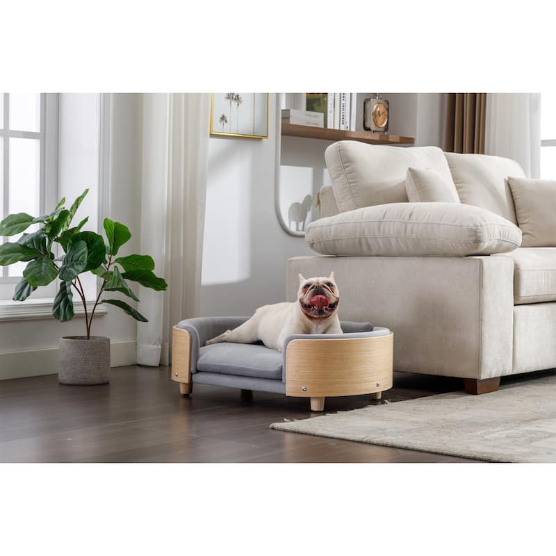 Scandinavian style Elevated Dog Bed Pet Sofa