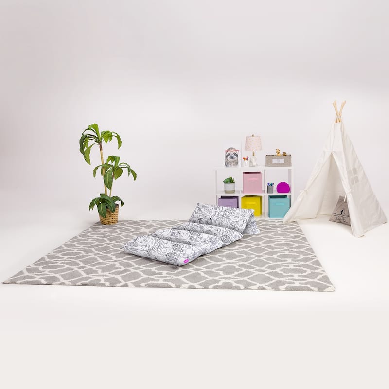Kids Floor Pillow Cover,Premium Cushion and Lounger Covers for Pillows