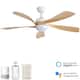 Option White with light wood grain(Smart)