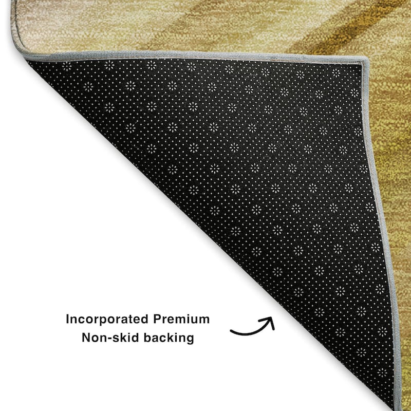 Premium Washable Super Soft Striped Abstract Mayfield Rug