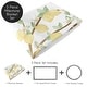 preview thumbnail 2 of 4, Lemon Floral Girl Baby Monthly Milestone Blanket Yellow Green Beige Watercolor Boho Bohemian Farmhouse Flower Blossom Botanical
