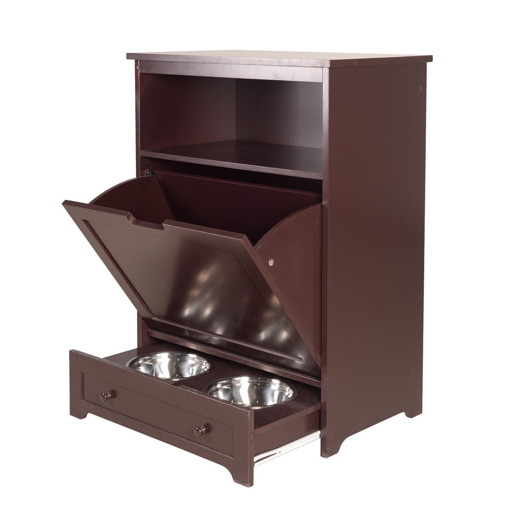 Dog feeding station cabinet discount