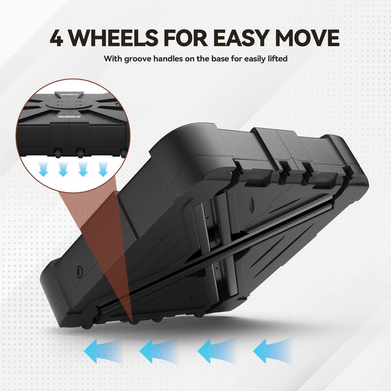 Weather-Resistant HDPE Patio Umbrella Base Square