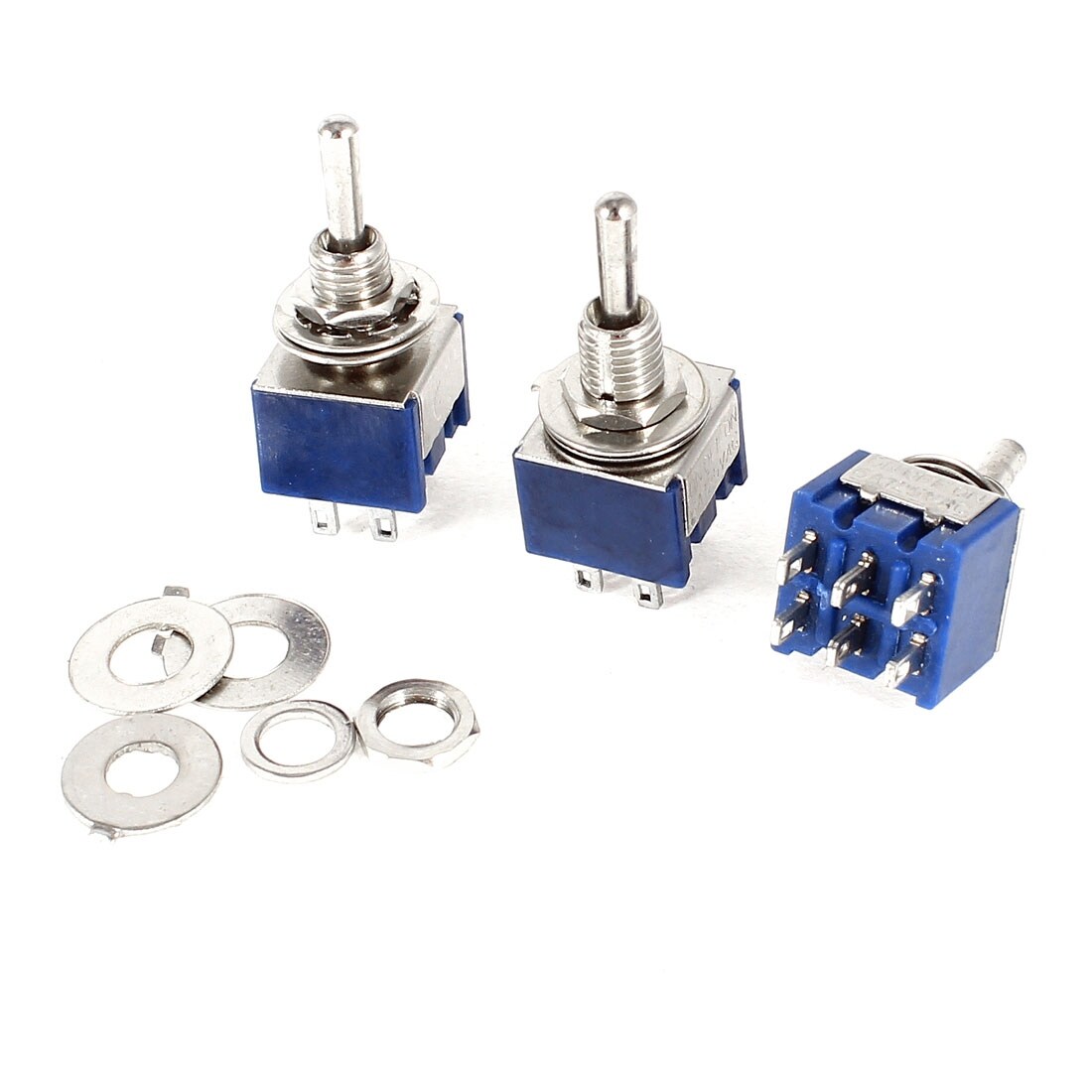 3 X Mts 203 Ac 125v 6a Dpdt 3 Position Latching Toggle Switch Replacment