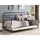preview thumbnail 2 of 2, Livingston Metal Twin Daybed with Trundle Dark Bronze