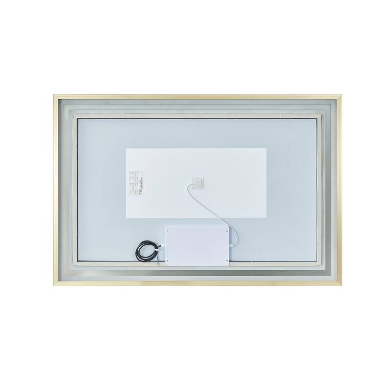 48" Rectangular LED Lighted Accent Bathroom/Vanity Wall Mirror - 48
