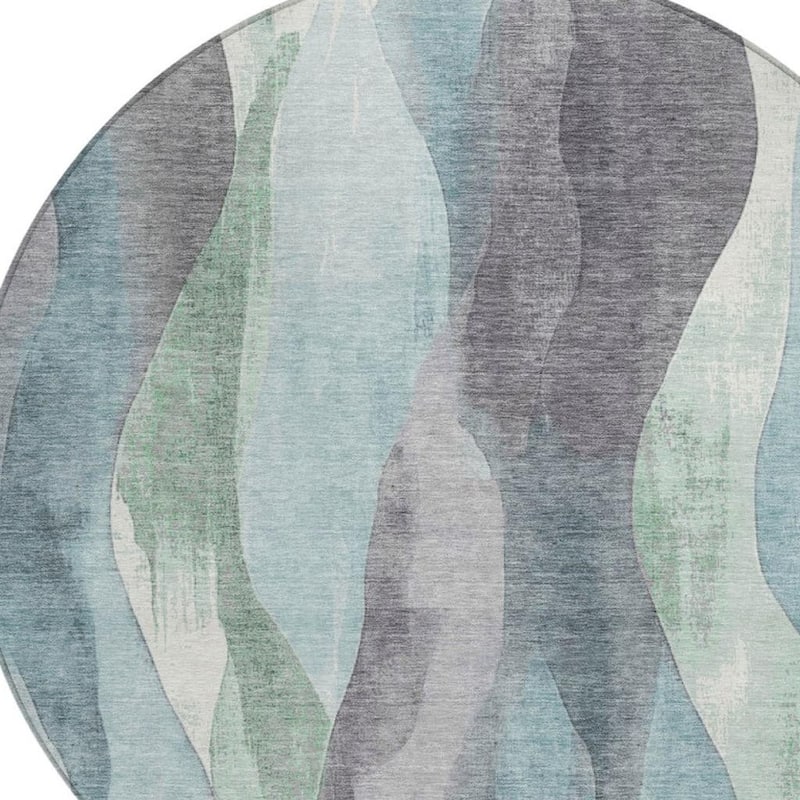 HomeRoots Abstract Transitional Rectangle Outdoor Rug