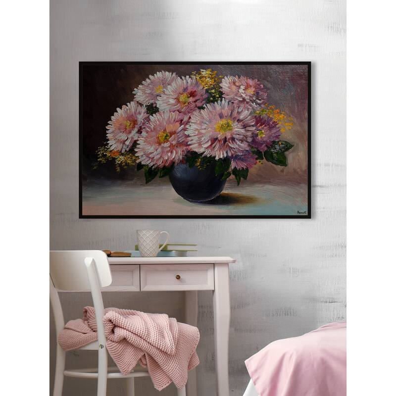 They Still Bloom Floater Framed Print on Canvas
