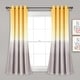 preview thumbnail 2 of 27, Lush Decor Ombre Fiesta Room Darkening Window Curtain Panel Pair 63 Inches - Yellow