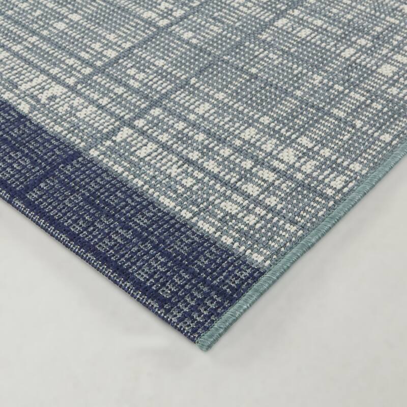 Markham Modern Color Blocked Indoor/Outdoor Area Rug