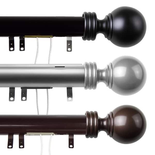 slide 2 of 4, InStyleDesign Globe Decorative Traverse Adjustable Rod