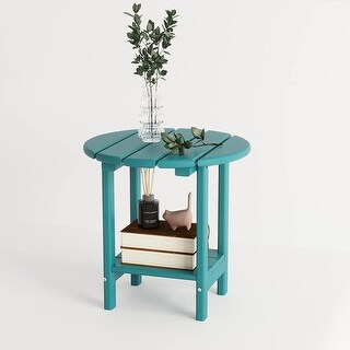 18" Round Side Table, Patio Adirondack Small End Table