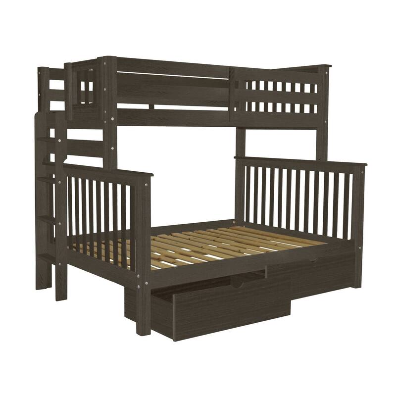 Taylor & Olive Trillium Twin over Full Bunk Bed, 2 Drawers