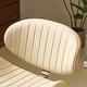 preview thumbnail 22 of 42, PU Curved Office Chair With Antique Bronze Base