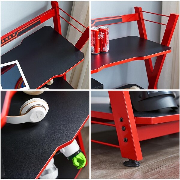 JJS 3Tier Gaming Console Shelf Modern Open Display Rack for PS5