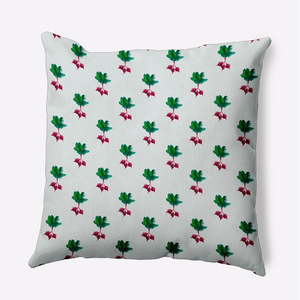 Radishes Pattern Decorative Throw Pillow