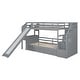 preview thumbnail 17 of 15, Multifunctional Design Twin over Twin Bunk Bed with Storage Staircase, Desk with Drawers and Shelves