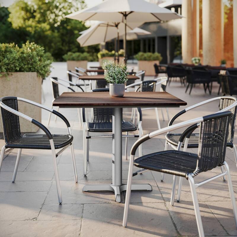 Commercial HPL Wrapped Seamless Scratch and Stain Resistant Tabletop - 36"W x 36"D x 1.5"H