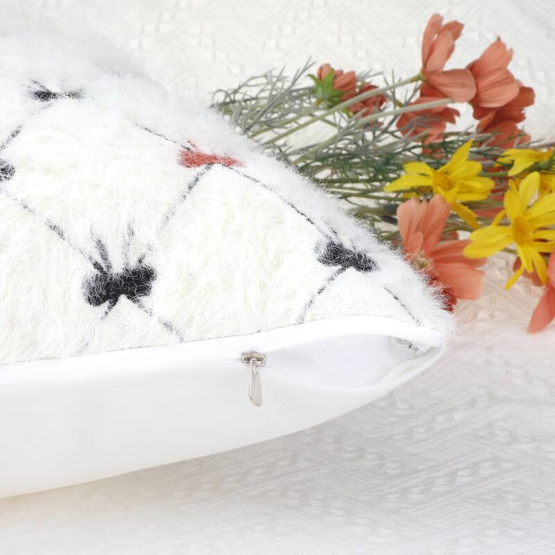2Pcs Decorative Throw Pillow Cover Soft Plush Couch Covers Pillowcases