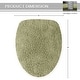 preview thumbnail 124 of 189, Home Weavers Waterford Collection Cotton Toilet Lid Rug | Elastic Fit | Fit Most Standard Toilet Lid | 18"x18"