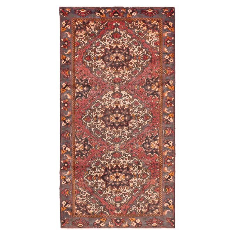 ECARPETGALLERY Hand-knotted Konya Anatolian Red Wool Rug - 4'11 x 9'8
