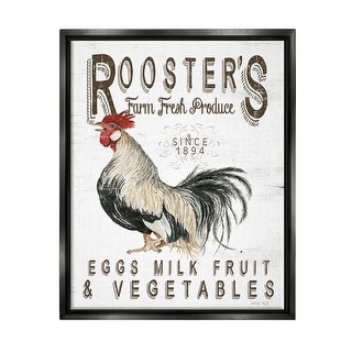 Stupell Rustic Country Produce Framed Floater Canvas Wall Art Design by ...